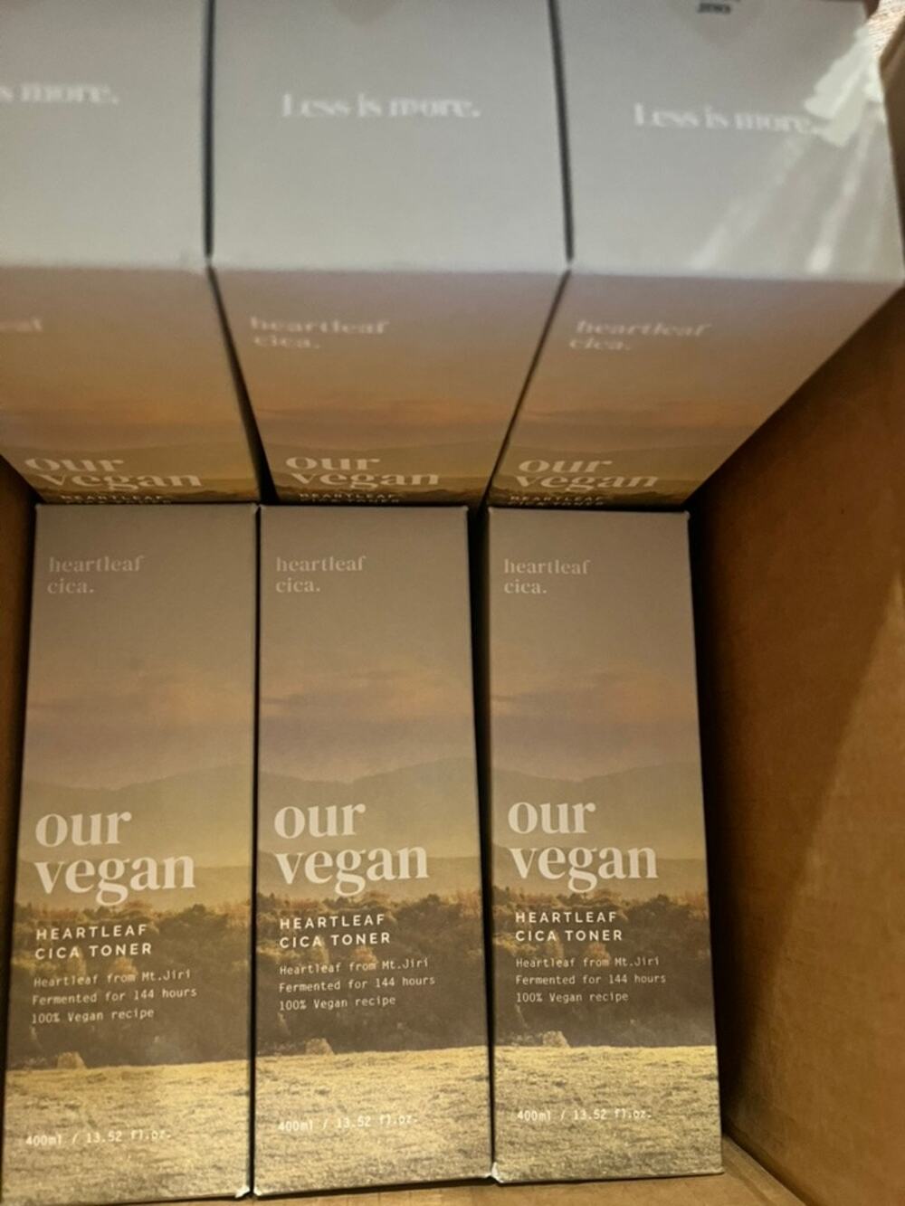 FULL SIZE 6 Pack Heartleaf Our Vegan Cica Toner Korean Beauty Skincare BUNDLE